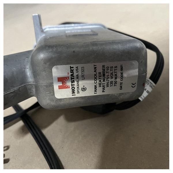 Нагрівач охолоджуючої рідини Kim Hotstart 120V 750W для морських двигунів - міцний алюмінієвий блок-нагрівач для захисту від холодної погоди