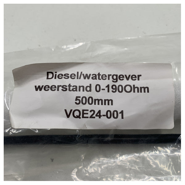 Diesel Water Level Gever - Resistance 0 - 190 Ohm - Length 500mm