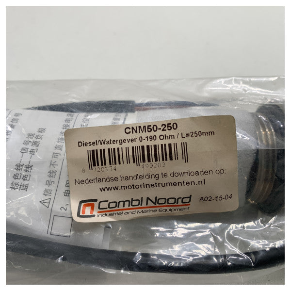 Combinoord Diesel | watergever - 0 - 190 Ohm - 250 mm niveausensor