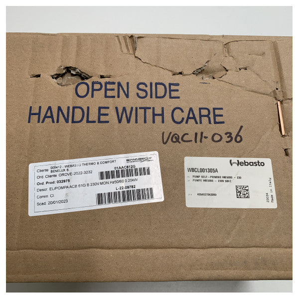 Gianneschi Webasto WB500G αντλία νερού ψύξης κλιματισμού 30L/min 230V - WBCL001305A