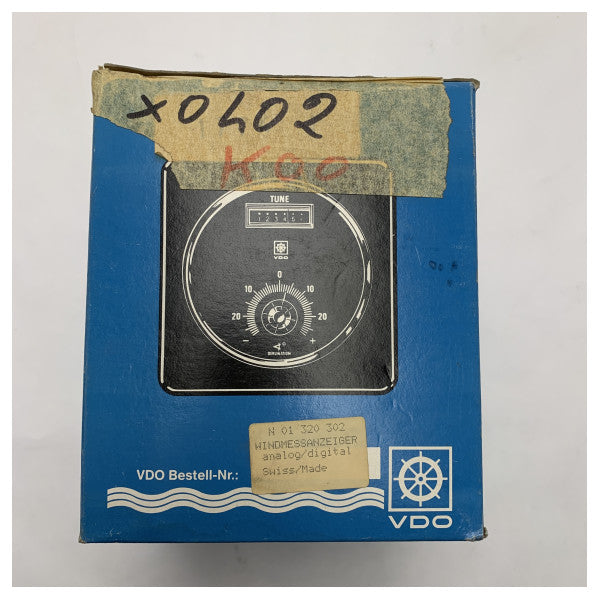 VDO N01 320 302 Anemometer analog vindretning og hastighetsdisplay