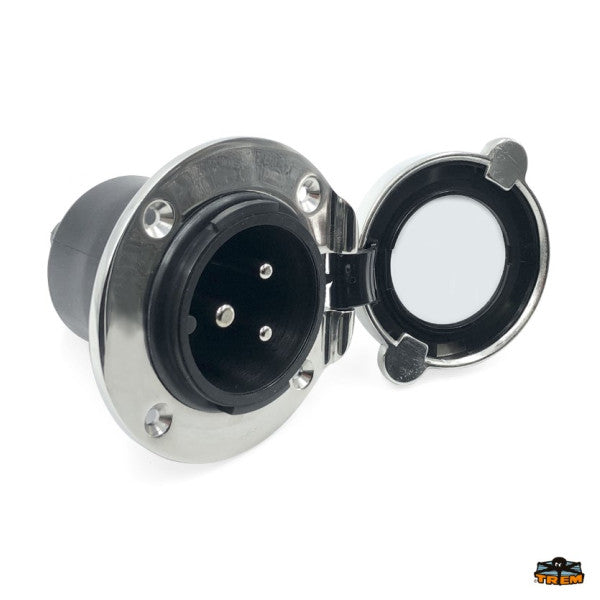 Гребен контакт за брегово захранване 16A | 230V неръждаема стомана - Z2032016