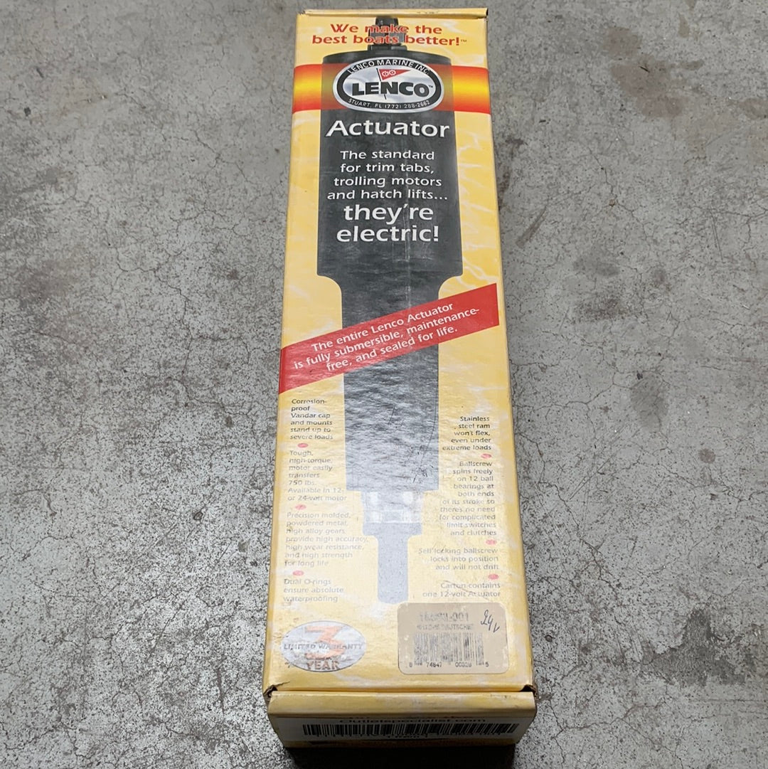 Lenco 24V trimplanaktuator ekstra 2 1/4 tommer slaglængde - 15063-001