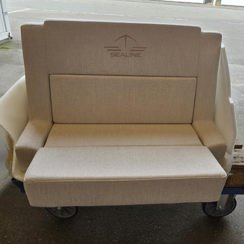 Asiento piloto original de doble timbre con reposo plegable