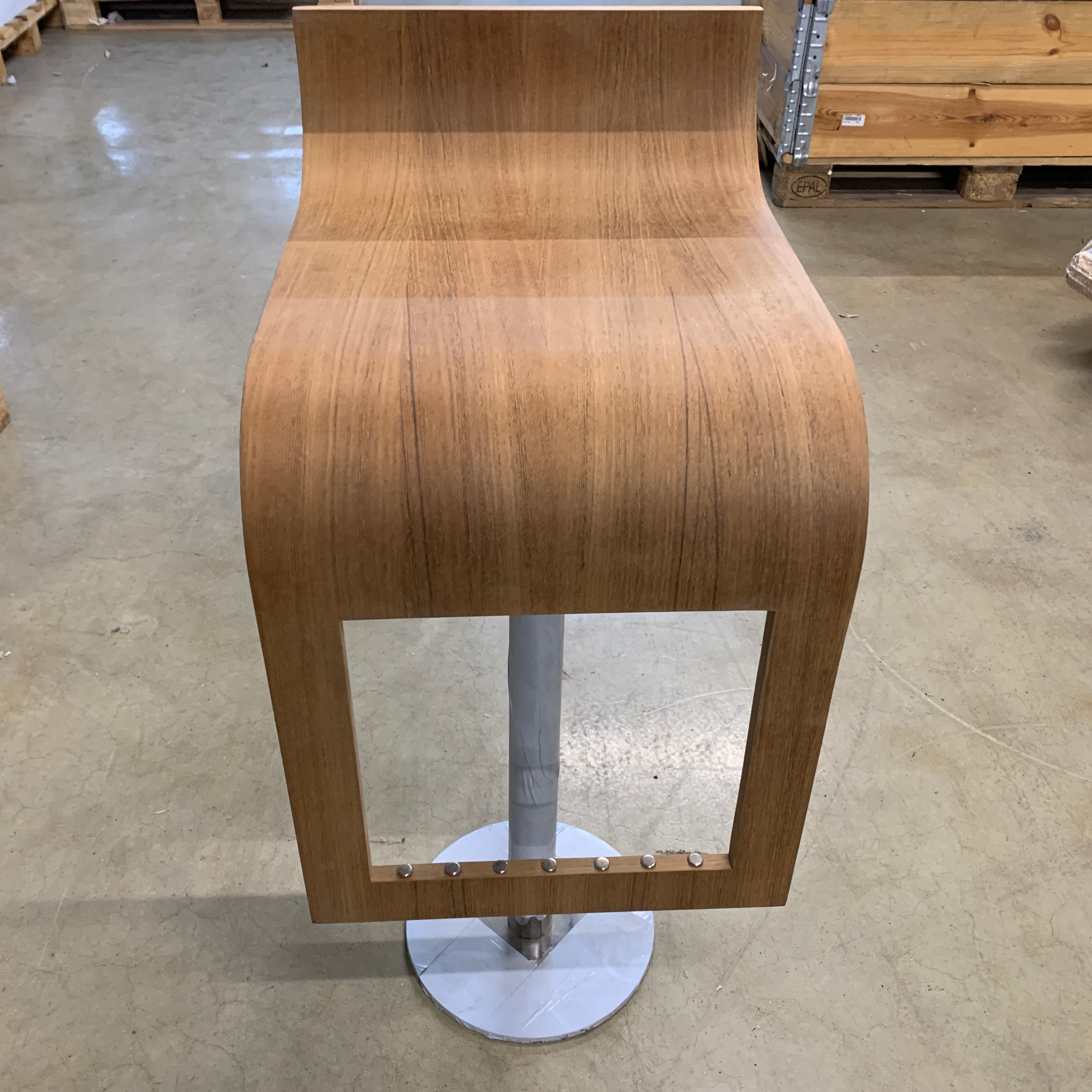 固定チーク材|ステンレススチール製マリンアウトドアバーシート