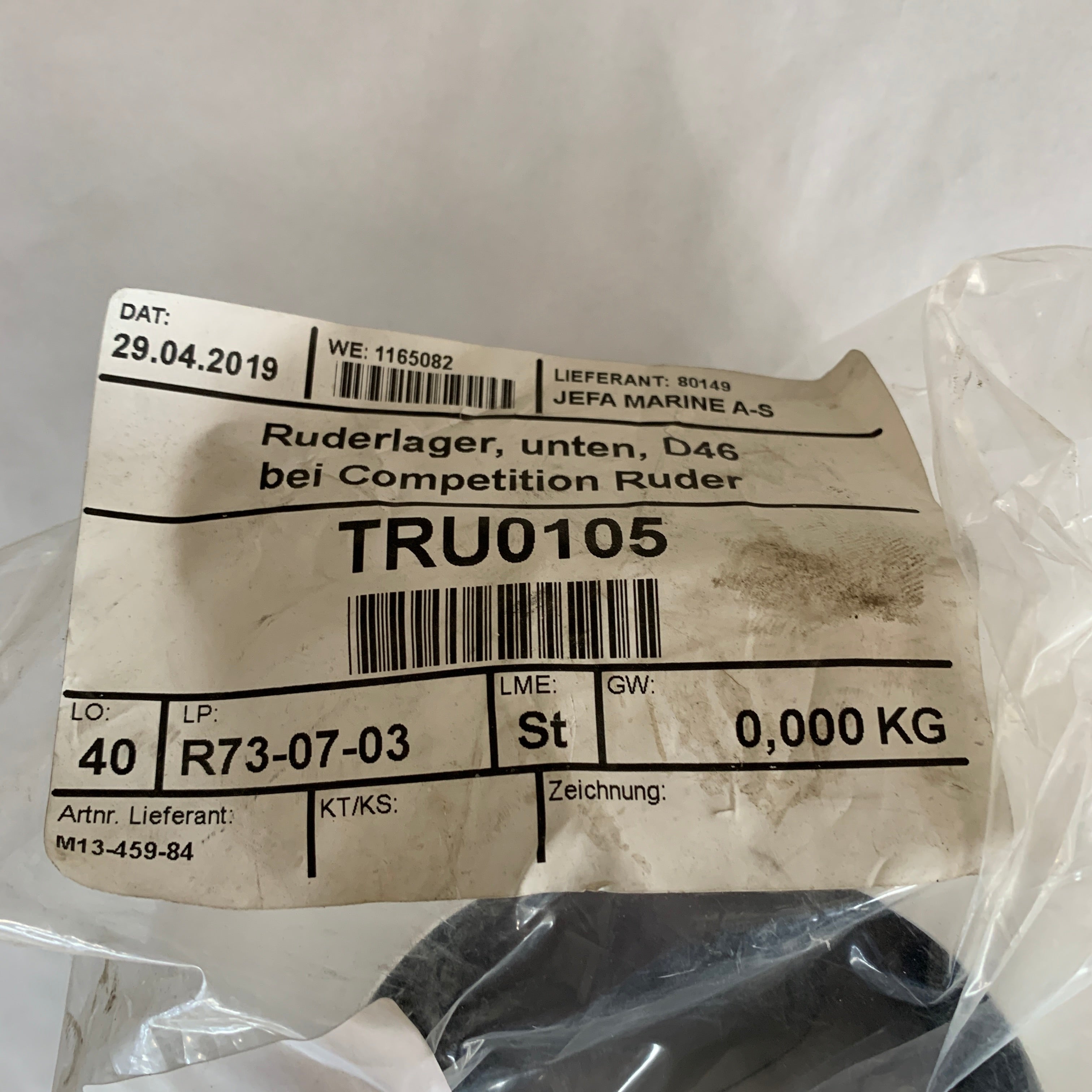 Підшипник керма Jefa 84 мм - M13-459-84 для Dehler 46