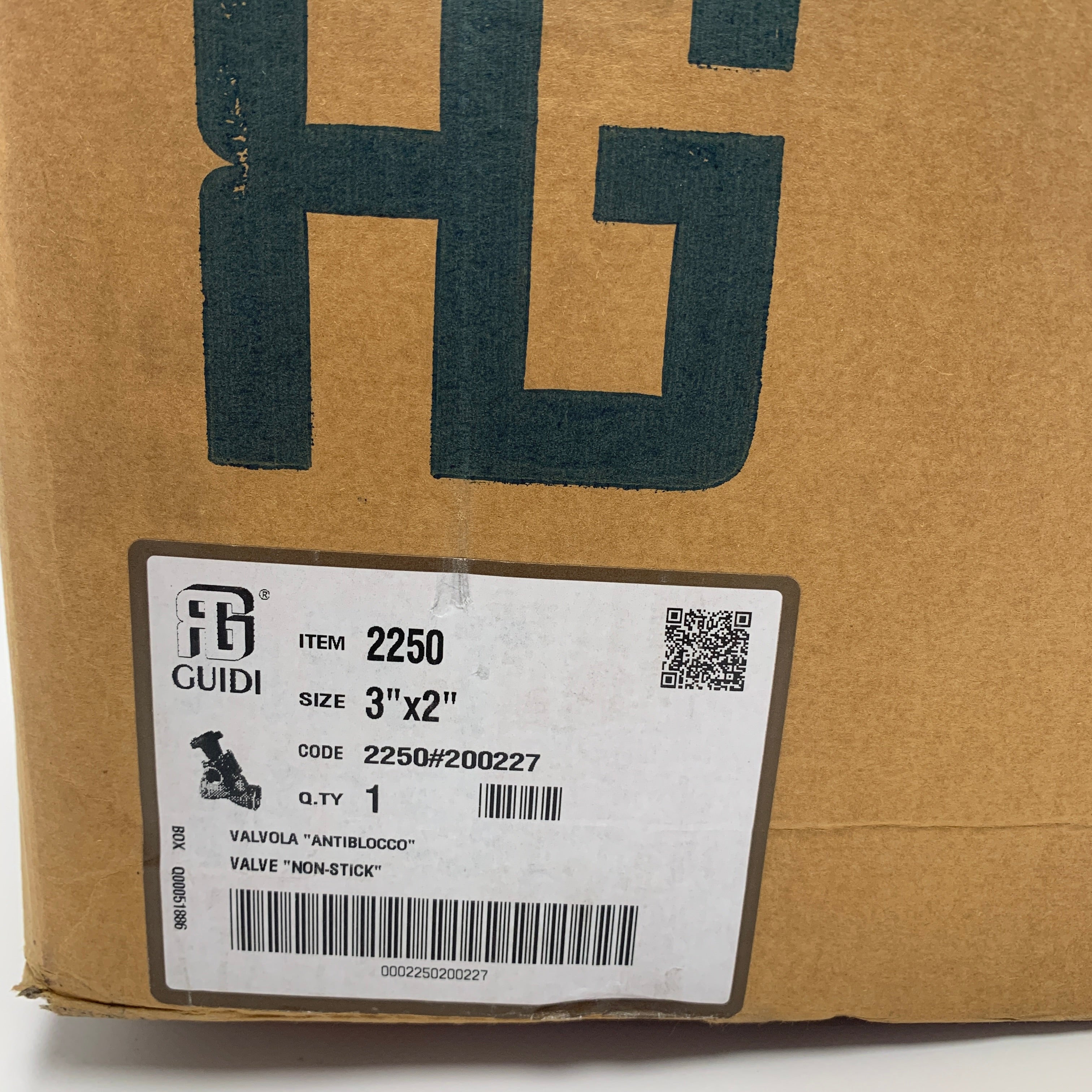 Διπλή βαλβίδα εισαγωγής Guidi με δείκτη θέσης 2 ιντσών