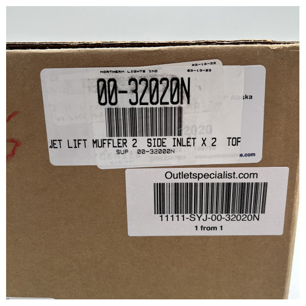 Northern Lights lyddæmper til generator med våd udstødning - 00-32020N