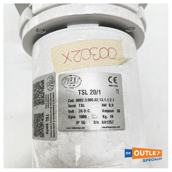 Feit TSL20/1 24V manuel yüksek kapasiteli sintine pompası