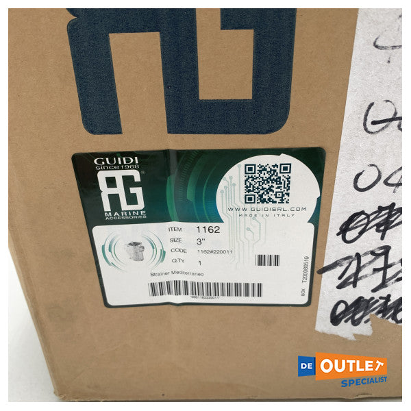 Guidi 1162 3インチブロンズ製海水フィルター - ストレーナー