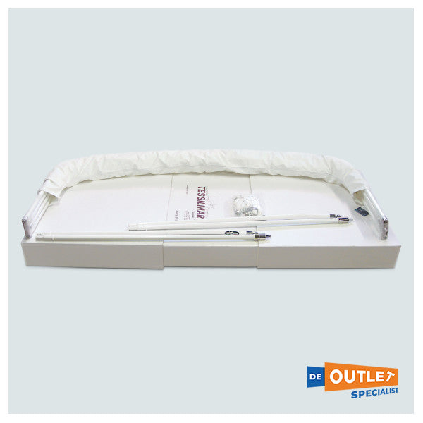 Tessilmare 3-Arch Aluminium Bimini W170 X L170 X H110 CM