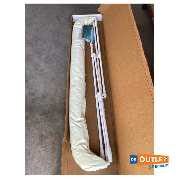 Tessilmare 3-Arch Aluminium Bimini W170 X L170 X H110 CM