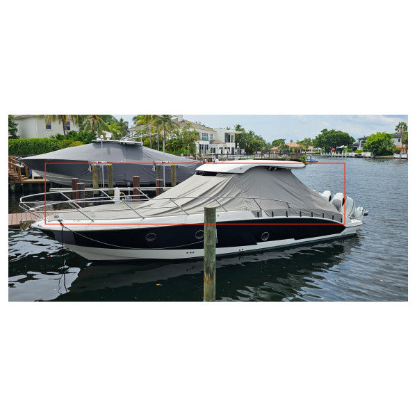 Cobertura do cockpit em lona bege Sessa Marine Key Largo 36 - 049551W