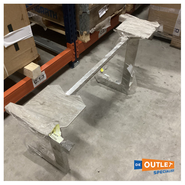 Suporte de mesa fixo em aço inoxidável Sessa - 050332R