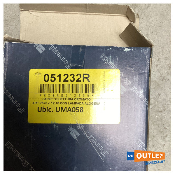 Foresti Suardi Argo Mapp candeeiro de leitura ajustável em aço inoxidável - 5075.FX.C