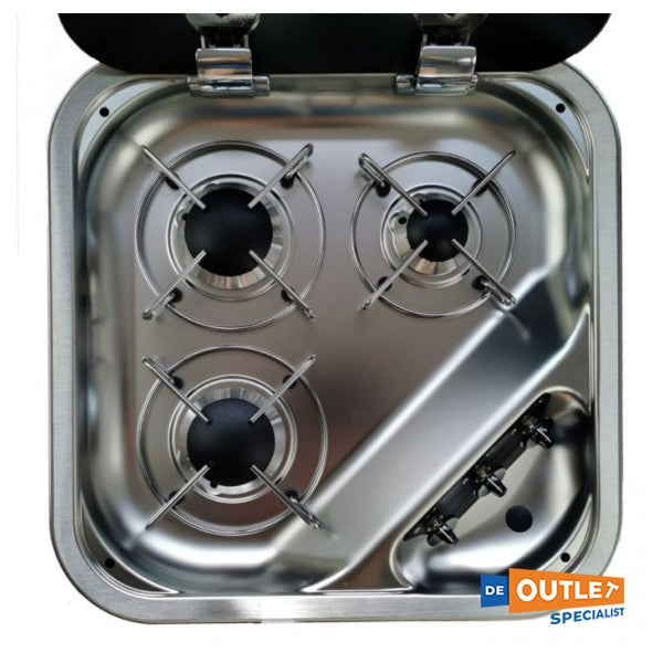 Вбудовувана газова плита CAN FC1347 на 3 конфорки чорна