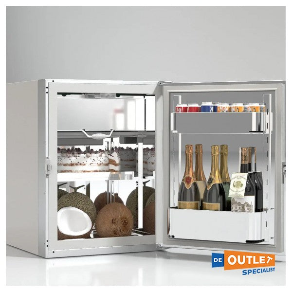 Frigonautica FR80AC 80L kompressorkøleskab i rustfrit stål inklusive fryser