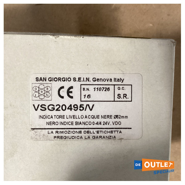 サン・ジョルジョ VSG20495/V 排水ディスプレイ