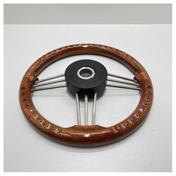 Volante Allpa a 3 razze in legno di mogano 30 cm - 068700