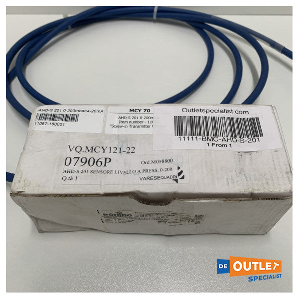 Boening AHD-S 201 0-200 Mbar | Capteur de pression 4-20 mA