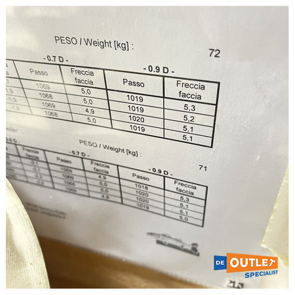 デトラ D870 x P1070 4ブレードニブラールプロペラ DX - 08078C