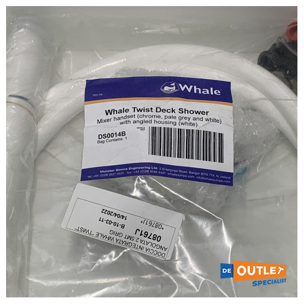 Whale Twist dækbruser hvid - DS0014B