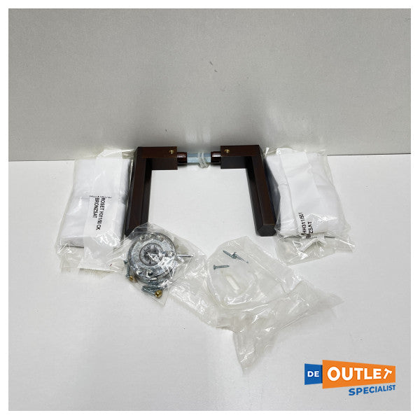 مقبض باب فالي وفالي H1040 R8Y من الفولاذ المقاوم للصدأ من البرونز الساتان