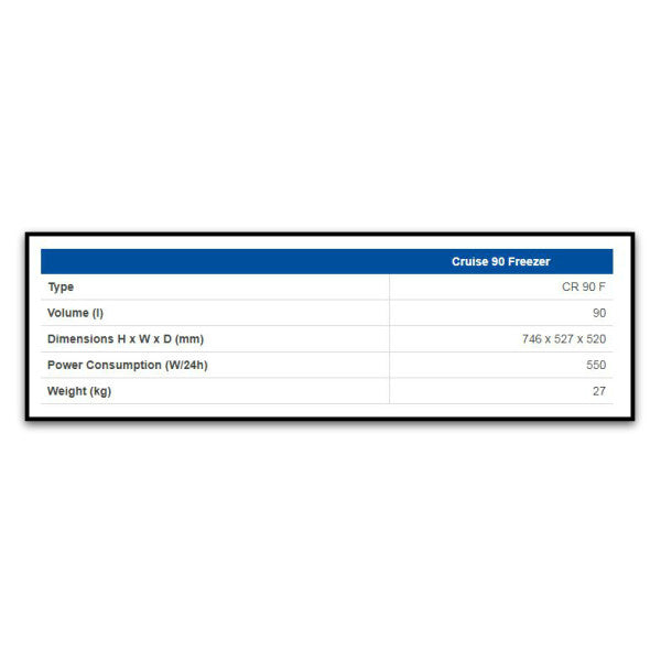 Isotherm Cruise CR90 F 90L Kompressur Freezer Stainless Steel 12 / 24V
