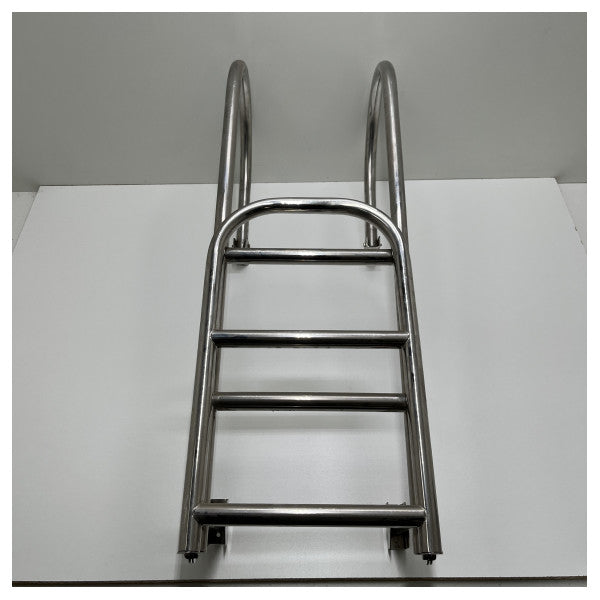 ALLPA Fast rustfritt stål Svømmetrapp 5 trinn for dekkmontering - 110047