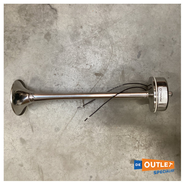 Marco EMX2 elektrisk lufthorn 24V rustfrit stål kort - 13204213