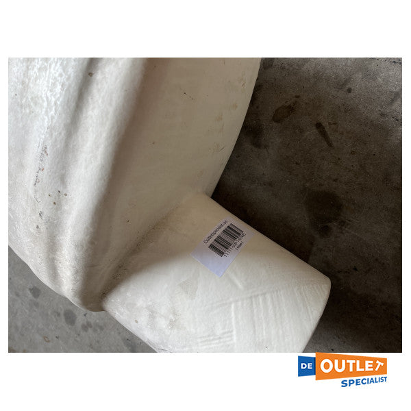 Silenciador marítimo GRP 200 mm branco novo stock antigo - 140044G