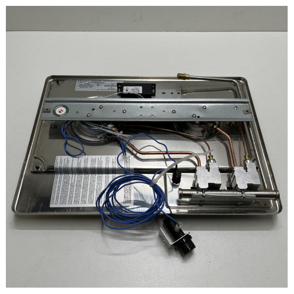 طباخ غاز مدمج من الفولاذ المقاوم للصدأ من إينو ماستر 2 شعلة - 432340010785