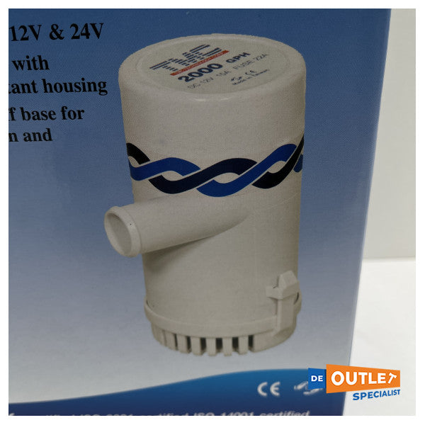 TMC R18 2000 GPH HAUTE CAPACITÉ 24V POMPE BILD BLANC - 503-1820012