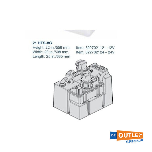 Zbiornik próżniowy Dometic HTS 80L 21 | 12 | VGS 12V - 322702112