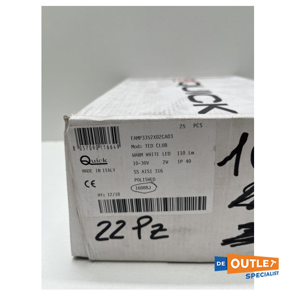 Quick Ted Club Warm White LED Spot - FAMP3352X02CA03