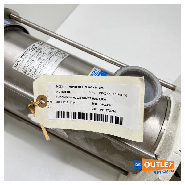 Gianneschi Single Screw Self Priming Pump 230V - MVI60