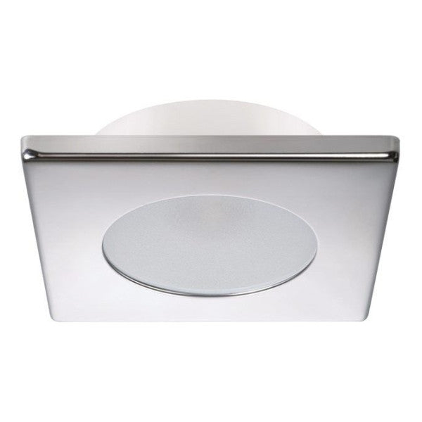 Вбудовуваний точковий світильник Quick Bryan Club S12 квадратний сріблястий хром 12/24В