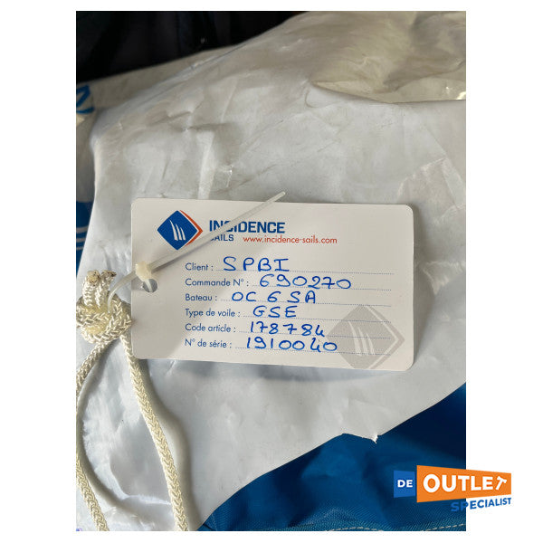 Forekomst seiler oceanis yacht 62 dacron furlin genoa 106% 23,59 x 7,21 m