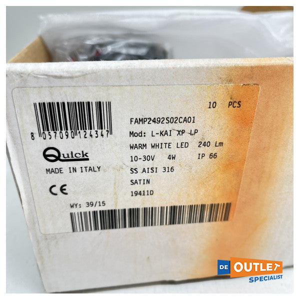 Quick Kai Led Downlight Spot 12/24V 4W - Famp2492S02CA01