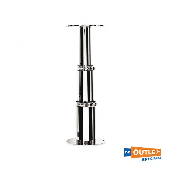 Ręcznie regulowana noga stołu ATEP ze stali nierdzewnej 325 - 710 mm