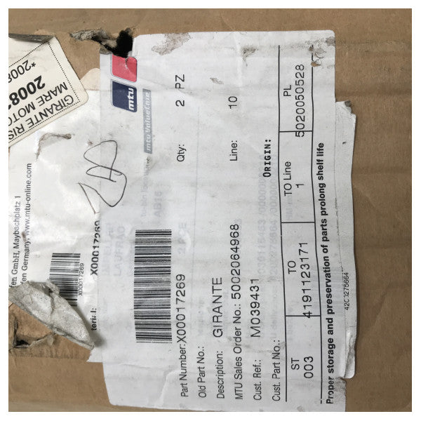 MTU pronssinen keskipakopyörä raakavesi | merivesipyöräsarja - X00017269