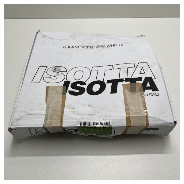 Volante Isotta Carlotta a 3 razze in acciaio inox nero 350 mm