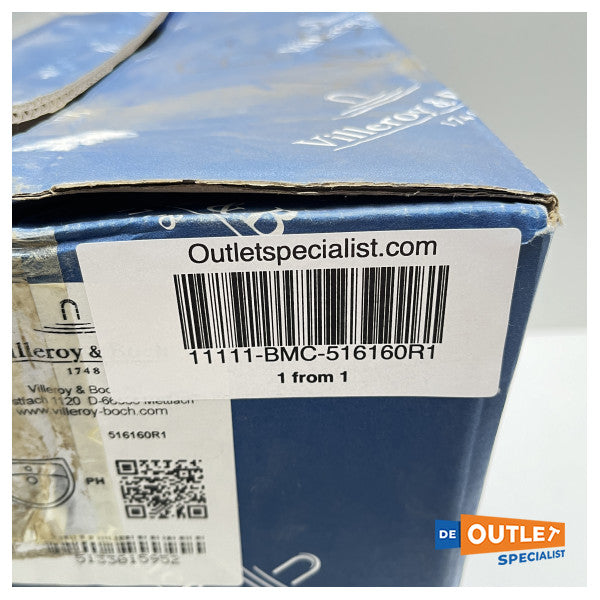 Lavatório de encastrar Villeroy & Boch Loop and Friend branco 560 x 370 mm