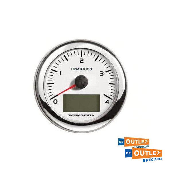 Takometru Volvo Penta EVC 4000 RPM White - 21628167
