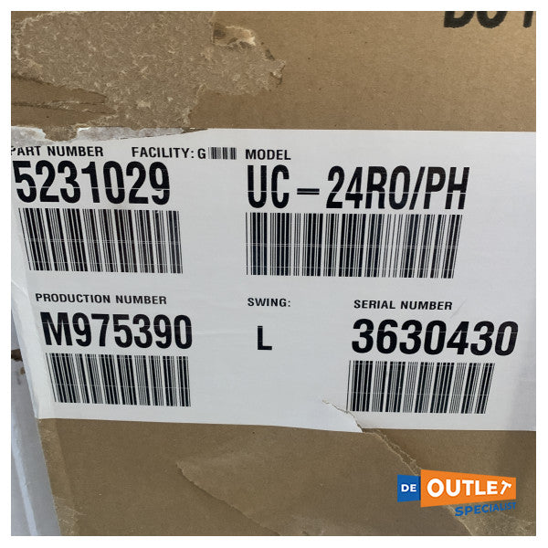 Sub Zero rustfritt stål kjøleskap - UC -24RO/pH