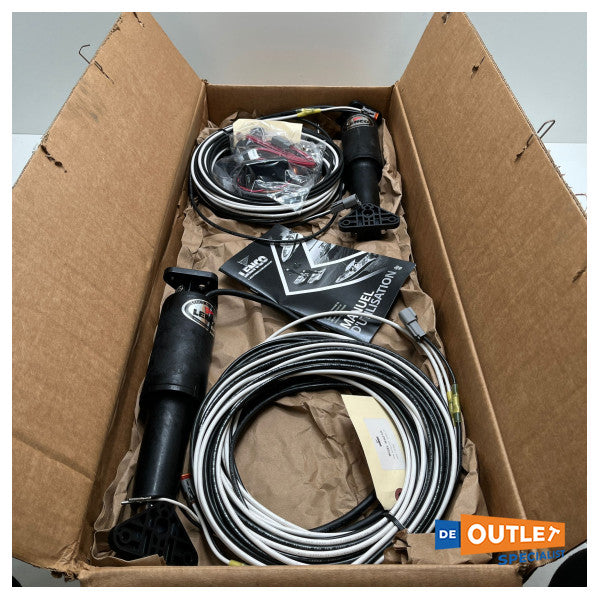 Lenco TT12X30 trimflapsæt i rustfrit stål 12V - 12348-103