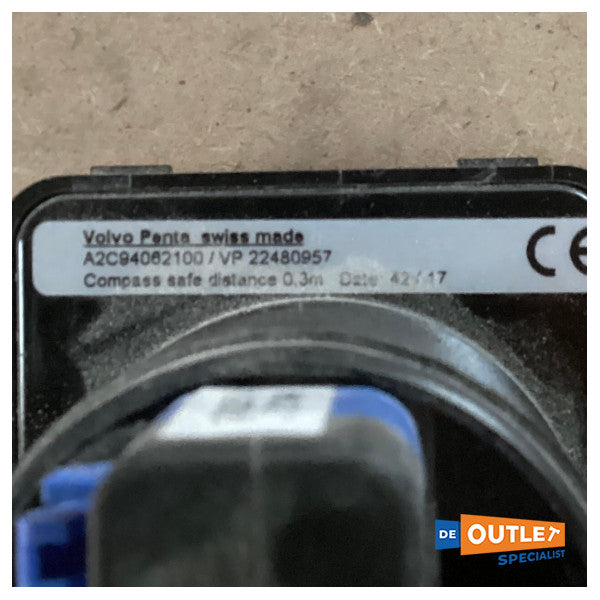 Volvo Penta 2,5 inčni EVC zaslon s informacijama o motoru - 22480957