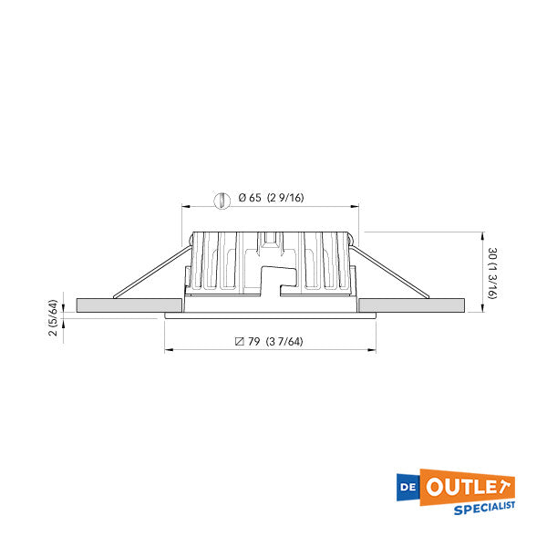 Quick Marina XP LP RED LED προβολέας 12/24V - FAMP2992S04CA01