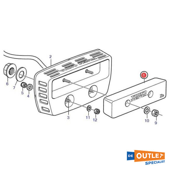 Volvo Penta korozyon önleyici koruma kiti - 21269835