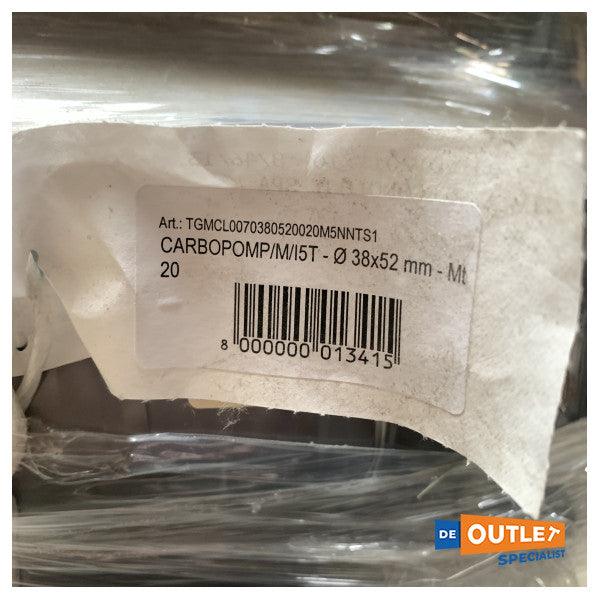 Teknoloġija tal-manek Carbopomp / m / i5t 38 x 52 mm pajp tal-fjuwil 20 m - TGMCL0070380520